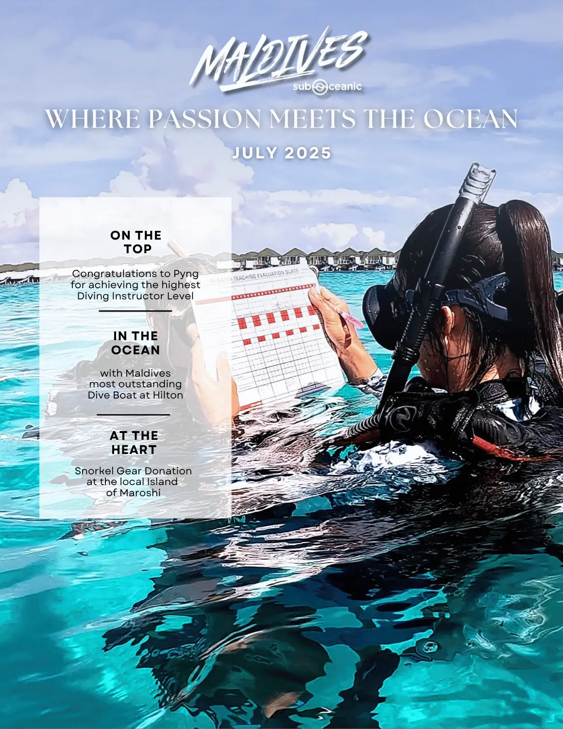 Sub Oceanic Maldives July 2025 Edition, Newsletter Frontpage