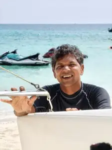 Hassan - Water Sports Instructor and highly valued Team Member of Sub Oceanic at Hilton Maldives Amingiri Resort & Spa