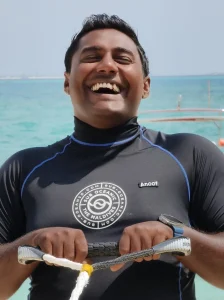 Anoof - Water Sports Teamleader, Diving Instructor and highly valued Team Member of Sub Oceanic at Hilton Maldives Amingiri Resort & Spa