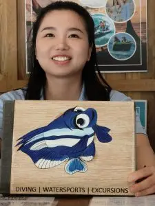 Lei Lei - Guest Relation Officer, Super Star and highly valued Team Member of Sub Oceanic at Hilton Maldives Amingiri Resort & Spa