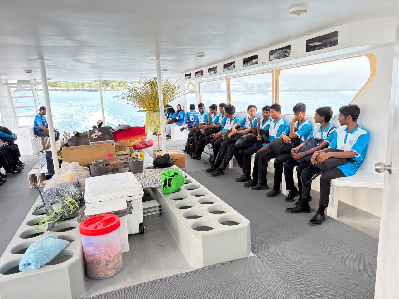 A Local School Class In Lhaviyani Atoll was visiting the annual Turtle Festival in Naifaru with the support of Sub Oceanic Maldives