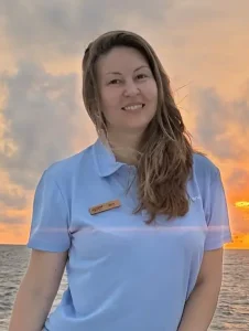 Rita, our friendly Russian Speaking Scuba Diving Instructor at Hilton Maldives