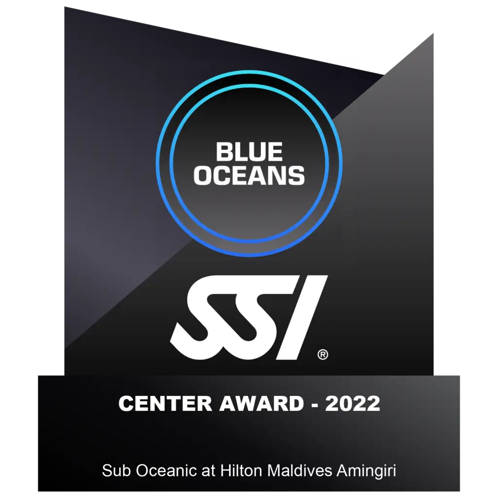 Sub Oceanic At Hilton Maldives 2022 Center Award Blue Oceans