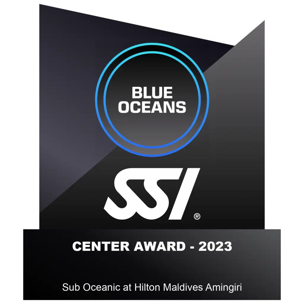 Sub Oceanic At Hilton Maldives 2023 Center Award Blue Oceans
