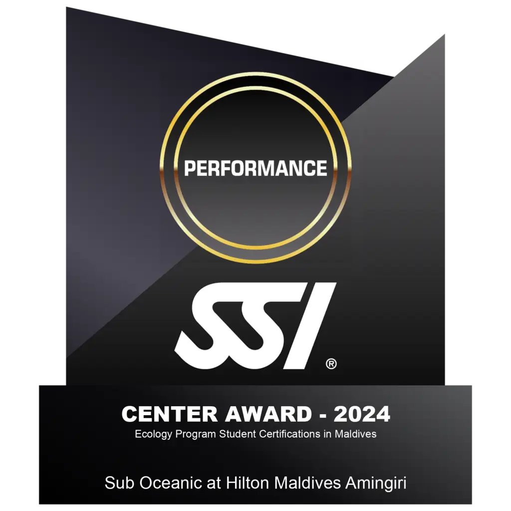 Sub Oceanic At Hilton Maldives 2024 Center Performance Award Ecology Program Student Certifications In Maldives
