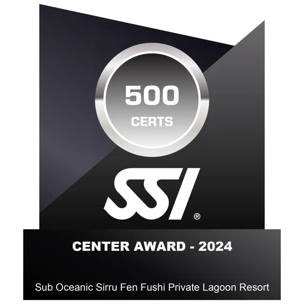 Sub Oceanic At Sirru Fen Fushi Private Lagoon Resort 2024 Center Award 500 Ssi Certifications