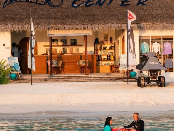 Snorkeling Lesson in front of Sub Oceanic Maldives Diving Center at Sirru Fen Fushi Private Lagoon Resort